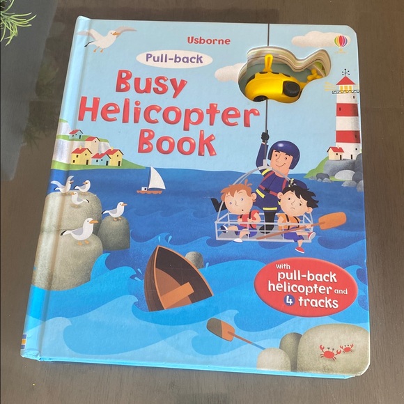 usborne Other - Usborne Book Pull Back Busy Helicopter activity
